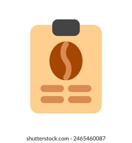 Editable coffee shop menu vector icon. Cafe, coffee shop, restaurant, drink, beverages. Part of a big icon set family. Perfect for web and app interfaces, presentations, infographics, etc