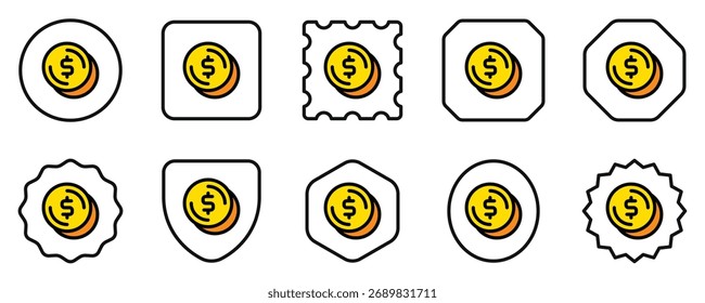Editable coin change vector icon. Part of a big icon set family. Finance, business, investment, accounting. Perfect for web and app interfaces, presentations, infographics, etc