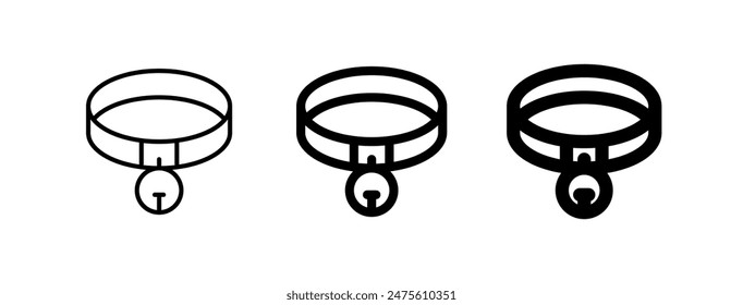 Editable collar vector icon. Veterinary, animal, pet care, pet shop. Part of a big icon set family. Perfect for business, web and app interfaces, presentations, infographics, etc