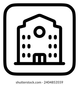 Editable college, school, campus vector icon. Part of a big icon set family. Perfect for web and app interfaces, presentations, infographics, etc