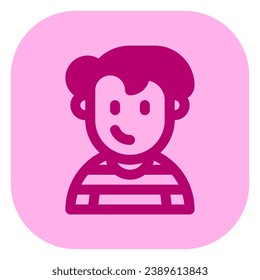 Editable college student avatar vector icon. User, profile, identity, persona. Part of a big icon set family. Perfect for web and app interfaces, presentations, infographics, etc