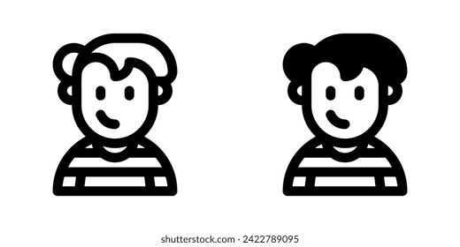 Editable college student avatar vector icon. User, profile, identity, persona. Part of a big icon set family. Perfect for web and app interfaces, presentations, infographics, etc
