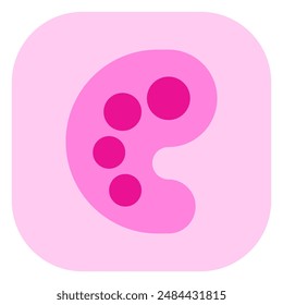 Editable color palette vector icon. Painting, art, design, hobby. Part of a big icon set family. Perfect for web and app interfaces, presentations, infographics, etc