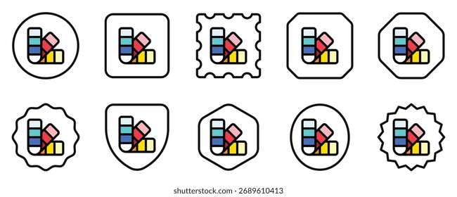 Editable color palette vector icon. Part of a big icon set family. Perfect for web and app interfaces, presentations, infographics, etc