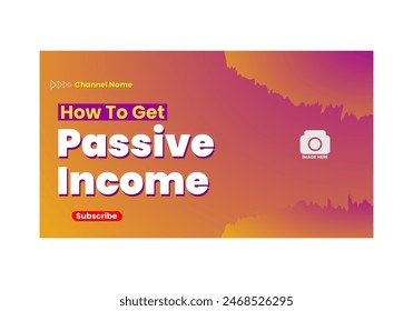 editable colorful of thumbnail template design.