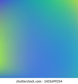 Editable colorful vector mesh illustration. Abstract emerald, turquoise simple blurred background texture. For Greeting Card, Flyer, Invitation, cover. Festival decor.