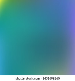 Editable colorful vector mesh illustration. Abstract emerald, turquoise simple blurred background texture. For Greeting Card, Flyer, Invitation, cover. Festival decor.