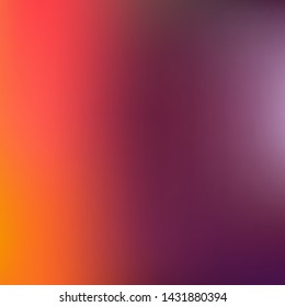 Editable colorful vector mesh illustration. Abstract orange purple simple blurred background texture. For Greeting Card, Flyer, Invitation, cover. Festival decor.