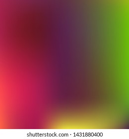 Editable colorful vector mesh illustration. Abstract emerald magenta purple simple blurred background texture. For Greeting Card, Flyer, Invitation, cover. Festival decor.