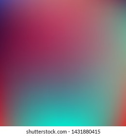Editable colorful vector mesh illustration. Abstract tiffani rose simple blurred background texture. For Greeting Card, Flyer, Invitation, cover. Festival decor.