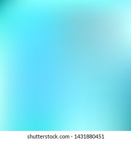Editable colorful vector mesh illustration. Abstract turquoise simple blurred background texture. For Greeting Card, Flyer, Invitation, cover. Festival decor.