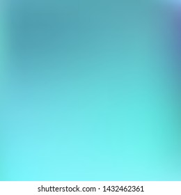 Editable colorful vector mesh illustration. Abstract turquoise simple blurred background texture. For Greeting Card, Flyer, Invitation, cover. Festival decor.