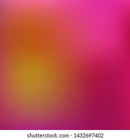 Editable colorful vector mesh illustration. Abstract magenta, gold simple blurred background texture. For Greeting Card, Flyer, Invitation, cover. Festival decor.