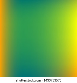 Editable colorful vector mesh illustration. Abstract amber, emerald simple blurred background texture. For Greeting Card, Flyer, Invitation, cover. Festival decor.