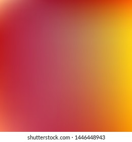 Editable colorful vector mesh illustration. Abstract amber, red simple blurred background texture. For Greeting Card, Flyer, Invitation, cover. Festival decor.
