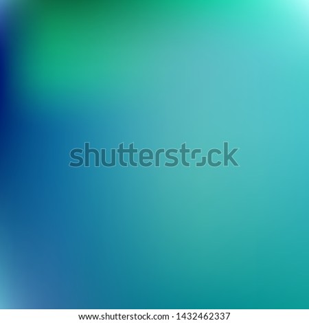Editable colorful vector mesh illustration. Abstract turquoise, emerald simple blurred background texture. For Greeting Card, Flyer, Invitation, cover. Festival decor.