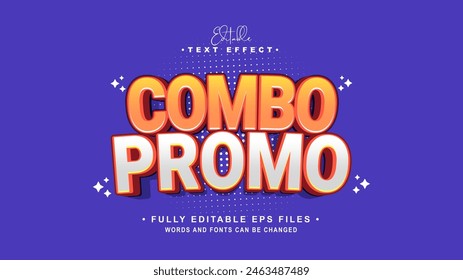 editable combo promo text effect.typhography logo