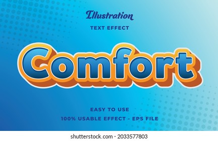 editable comfort vector text effect 