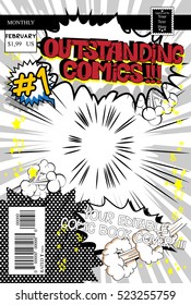 Editable Comic Book Cover.