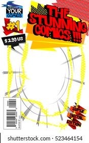 Editable Comic Book Cover.