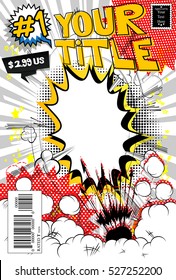 Editable Comic Book Cover.