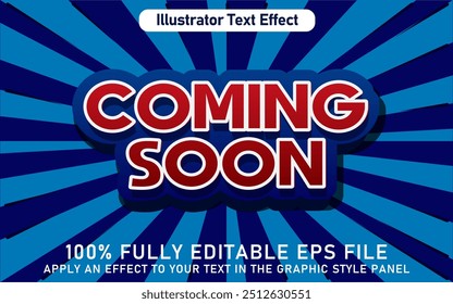 EDITABLE COMING SOON TEXT EFFECT EPS FILE
