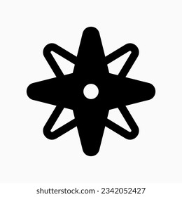 Editable compass vector icon. Part of a big icon set family. Perfect for web and app interfaces, presentations, infographics, etc