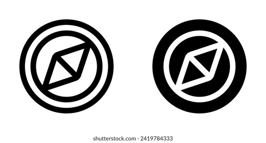 Editable compass vector icon. Part of a big icon set family. Perfect for web and app interfaces, presentations, infographics, etc