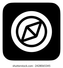 Editable compass vector icon. Part of a big icon set family. Perfect for web and app interfaces, presentations, infographics, etc
