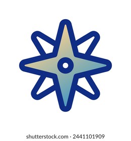 Editable compass vector icon. Part of a big icon set family. Perfect for web and app interfaces, presentations, infographics, etc