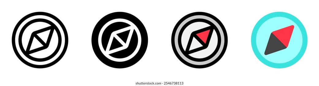 Editable compass vector icon. Part of a big icon set family. Perfect for web and app interfaces, presentations, infographics, etc