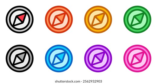 Editable compass vector icon. Part of a big icon set family. Perfect for web and app interfaces, presentations, infographics, etc