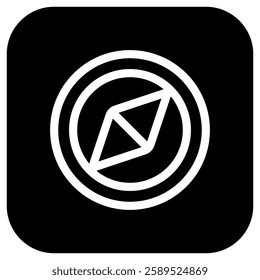 Editable compass vector icon. Part of a big icon set family. Perfect for web and app interfaces, presentations, infographics, etc