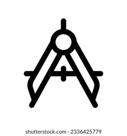 Editable compass vector icon. Stationery, technical, drawing, design, architecture. Part of a big icon set family. Perfect for web and app interfaces, presentations, infographics, etc