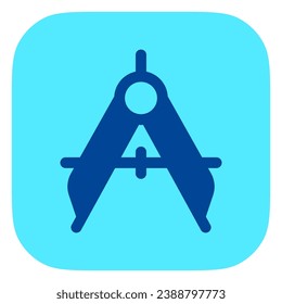 Editable compass vector icon. Stationery, technical, drawing, design, architecture. Part of a big icon set family. Perfect for web and app interfaces, presentations, infographics, etc