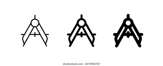 Editable compass vector icon. Stationery, technical, drawing, design, architecture. Part of a big icon set family. Perfect for web and app interfaces, presentations, infographics, etc