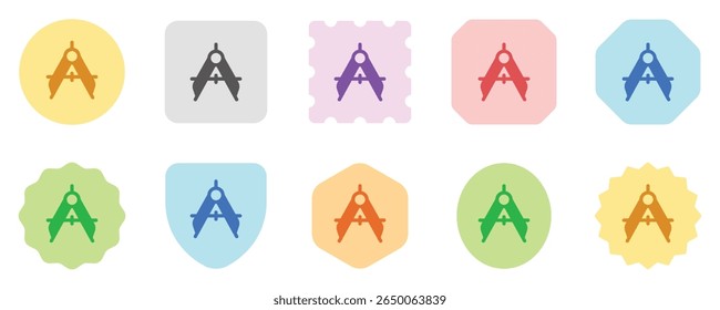 Editable compass vector icon. Stationery, technical, drawing, design, architecture. Part of a big icon set family. Perfect for web and app interfaces, presentations, infographics, etc