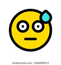Editable confused, shocked, surprised emoticon vector icon. Part of a big icon set family. Part of a big icon set family. Perfect for web and app interfaces, presentations, infographics, etc