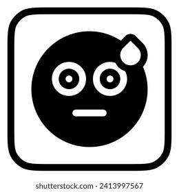 Editable confused, shocked, surprised emoticon vector icon. Part of a big icon set family. Part of a big icon set family. Perfect for web and app interfaces, presentations, infographics, etc