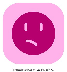 Editable confused, worried, sad, frowned face vector icon. Part of a big icon set family. Perfect for web and app interfaces, presentations, infographics, etc