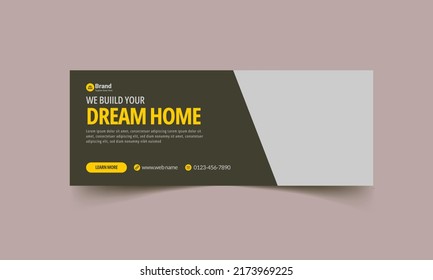 Editable construction business social media cover. Social media post template. Easy to use in banners, promotion designs, branding companies, bloggers, entrepreneurs and businesses.