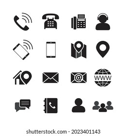Conjunto de iconos de contactos editables  