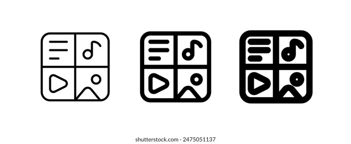 Editable content management vector icon. Part of a big icon set family. Perfect for web and app interfaces, presentations, infographics, etc