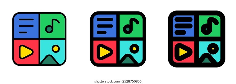 Icono de Vector de gestión de contenido editable. Parte de una gran familia de iconos. Perfecto para interfaces de Web y App, presentaciones, infografías, etc