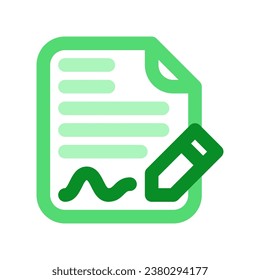 Editable contract, form, signature, file, document vector icon. Business, work, job, office. Part of a big icon set family. Perfect for web and app interfaces, presentations, infographics, etc