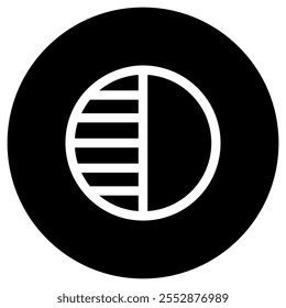 Ícone do vetor de contraste editável. Parte de uma grande família de conjuntos de ícones. Perfeito para interfaces web e app, apresentações, infográficos, etc
