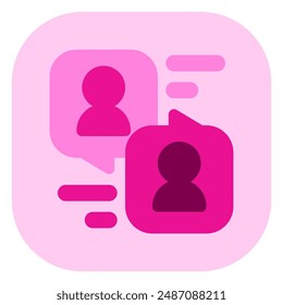 Editable conversation, message, communication vector icon. Remote work, job, profession, freelance. Part of a big icon set family. Perfect for web and app interfaces, presentations, infographics, etc