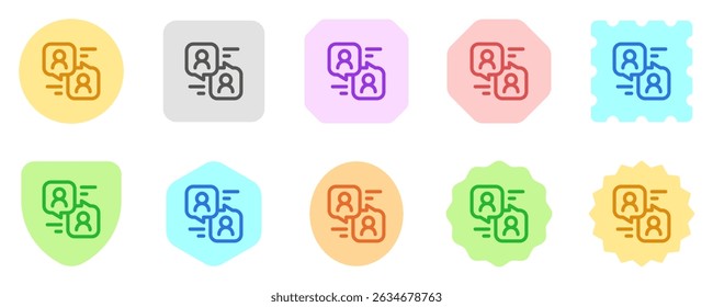 Editable conversation, message, communication vector icon. Remote work, job, profession, freelance. Part of a big icon set family. Perfect for web and app interfaces, presentations, infographics, etc