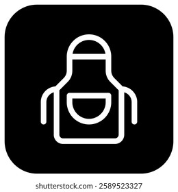 Editable cooking apron vector icon. Part of a big icon set family. Perfect for web and app interfaces, presentations, infographics, etc