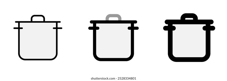 Editable cooking pot vector icon. Food, restaurant. Part of a big icon set family. Perfect for web and app interfaces, presentations, infographics, etc